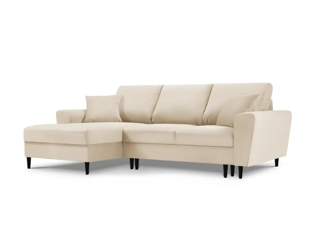 Kyoto Ecksofa links mit Schlaffunktion und Stauraumbox 4 Sitzer 145cm