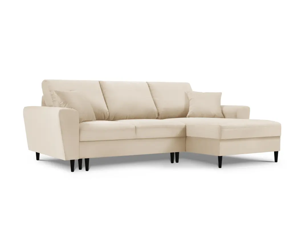 Kyoto Ecksofa rechts mit Schlaffunktion und Stauraumbox 4 Sitzer 145cm