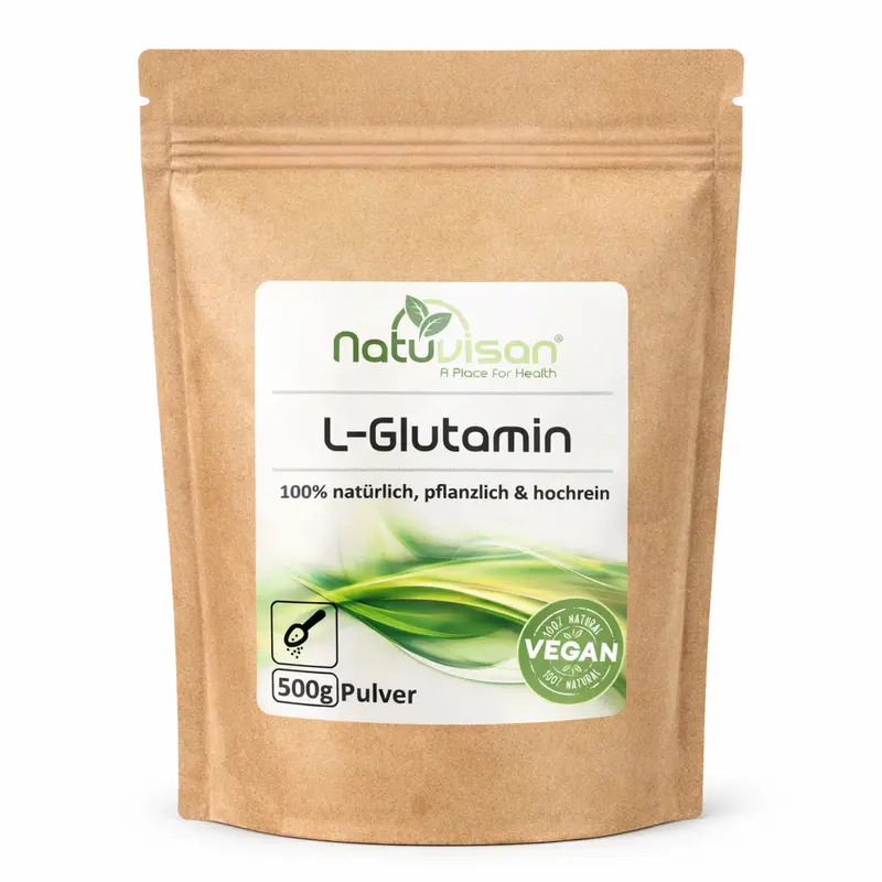 L-Glutamin Pulver – Reine pflanzliche Aminosäure 500g