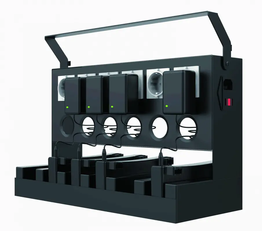 Ladegerät SHINE PAPR für 6 Batterien EU type