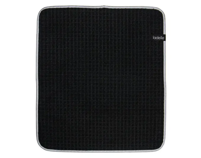 LADELLE Abtropfmatte Mega Waffle 41x45 cm schwarz