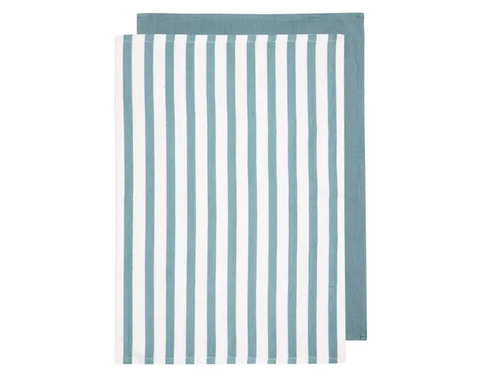 LADELLE Küchentuch Raya Cotton Bamboo teal 50x70 cm 2 Stk.