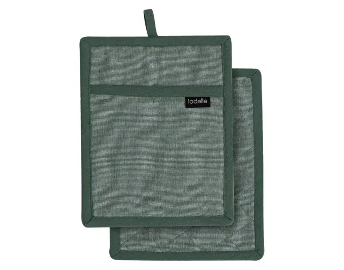 LADELLE Topflappen Eco Recycled Leaf grün 19x24 cm 2 Stk.