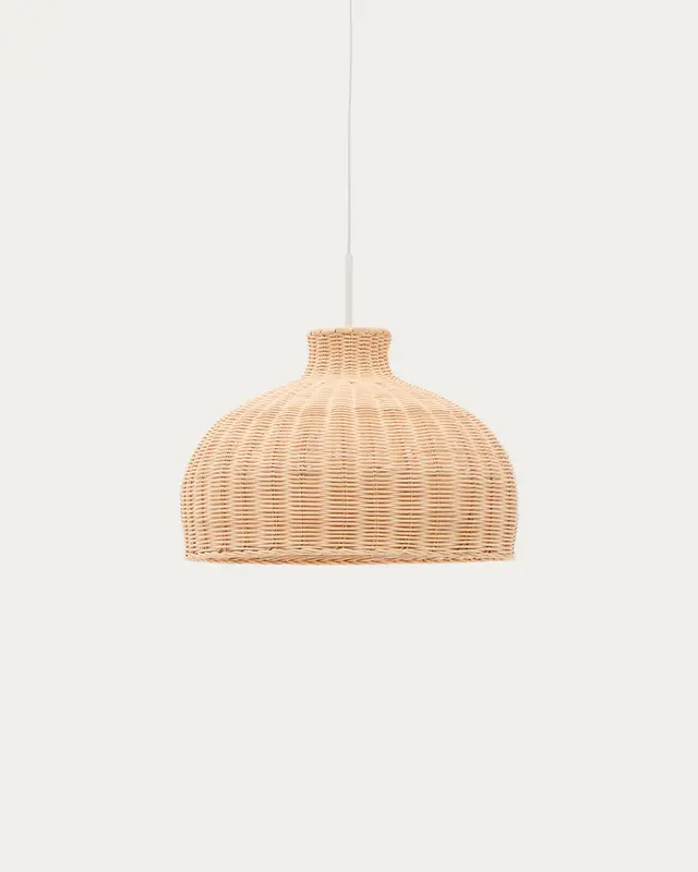 Lampenschirm Ennia aus Rattan mit hellem Finish Ø 38 cm