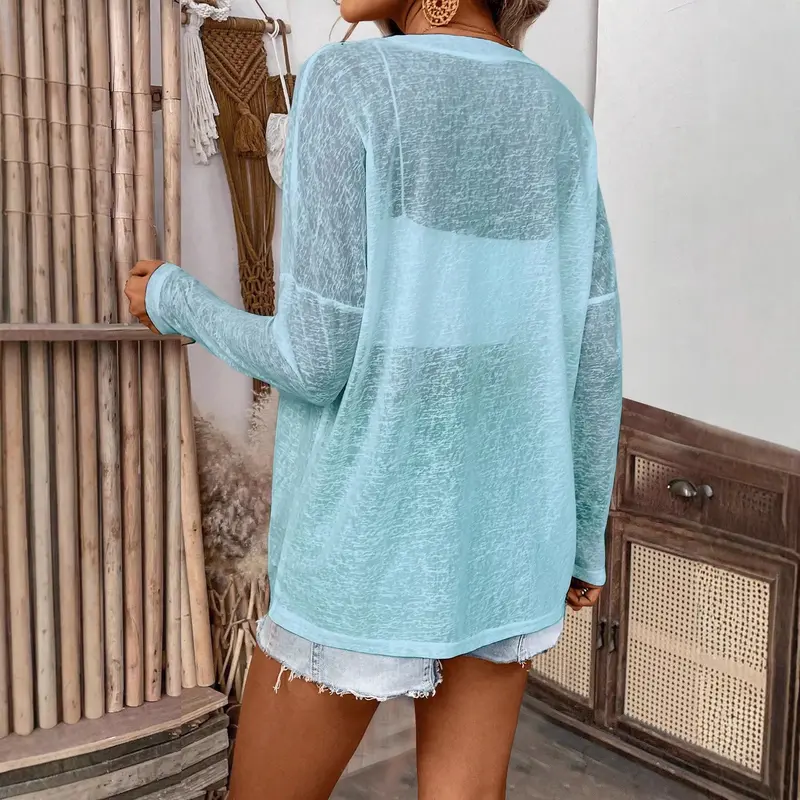 Langarm-Shirt mit Rundhalsausschnitt