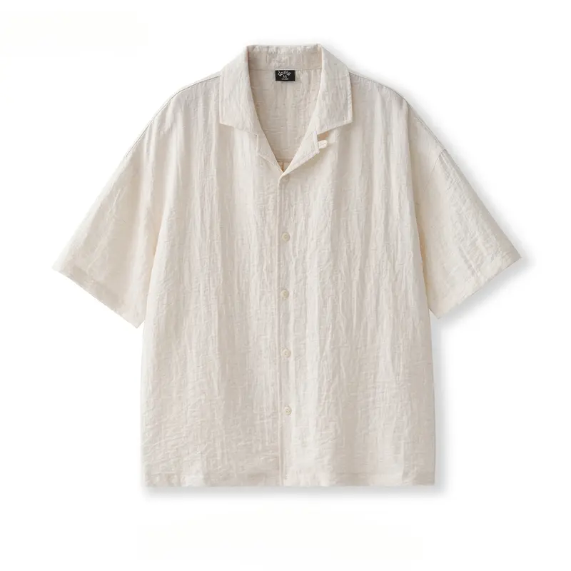 Lässiger Herren-Lapelle-Cardigan, Sommerleicht aus Leinen