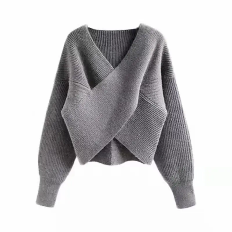Lässiger Strickpullover mit Rundhals