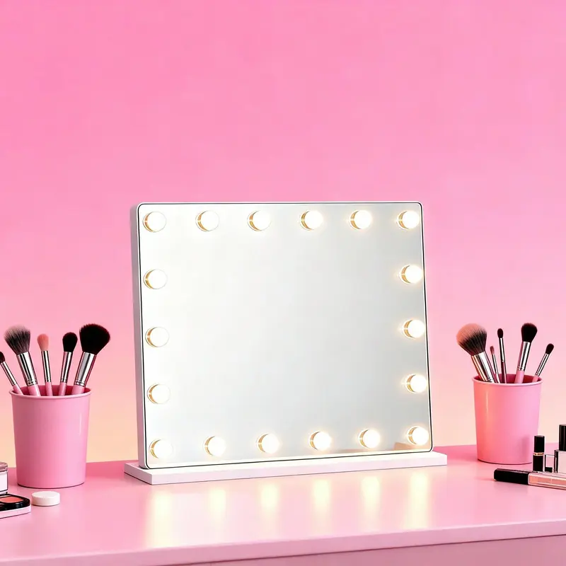 LED-Schönheitsspiegel mit 15 LEDs