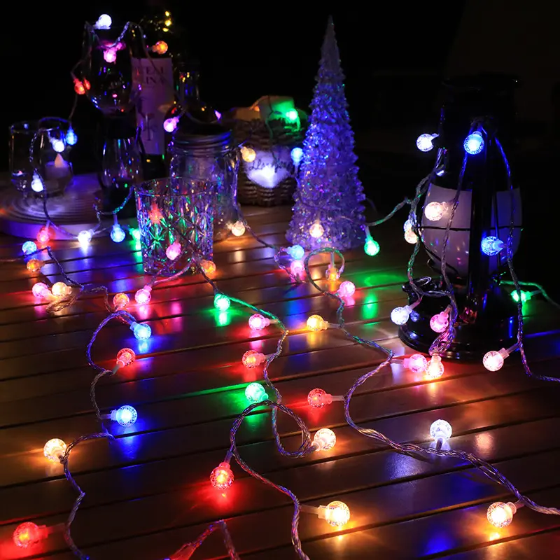 LED Solar-Lichterkette XL – 8 Leuchtmodi, wetterfest für Garten & Balkon
