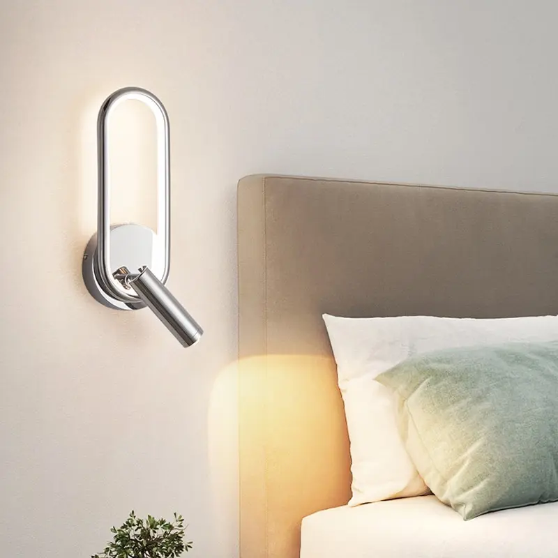 LED-Wandleuchte «Spot» · mit dimmbarem Lese-Spot (Schlafzimmer)