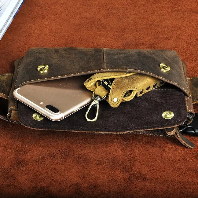Leder Brusttasche für Outdoor