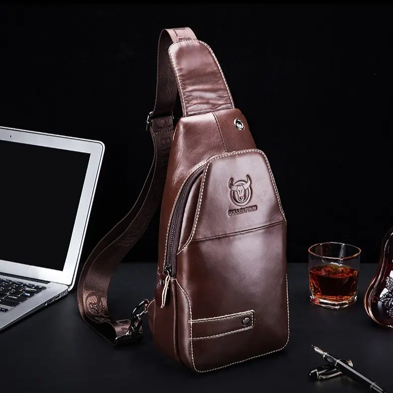 Leder-Crossbody-Tasche für Herren