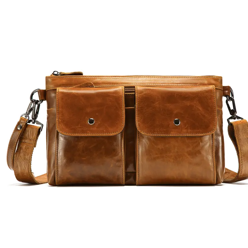 Leder-Crossbody-Tasche