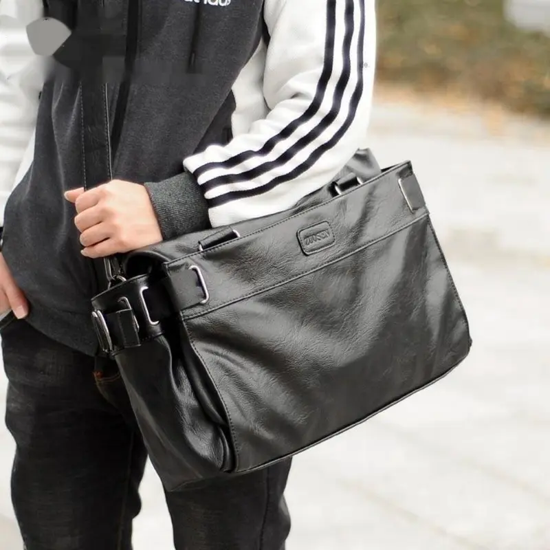Leder Schultertasche für Herren