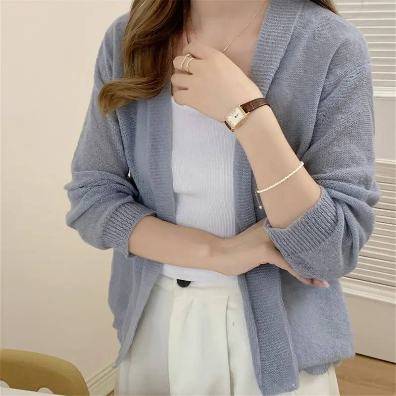 Lederfreie Strickjacke