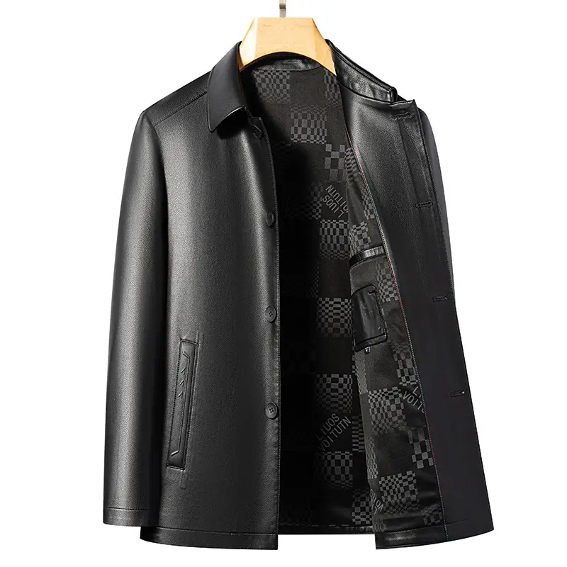 Lederjacke für Herren, lässig