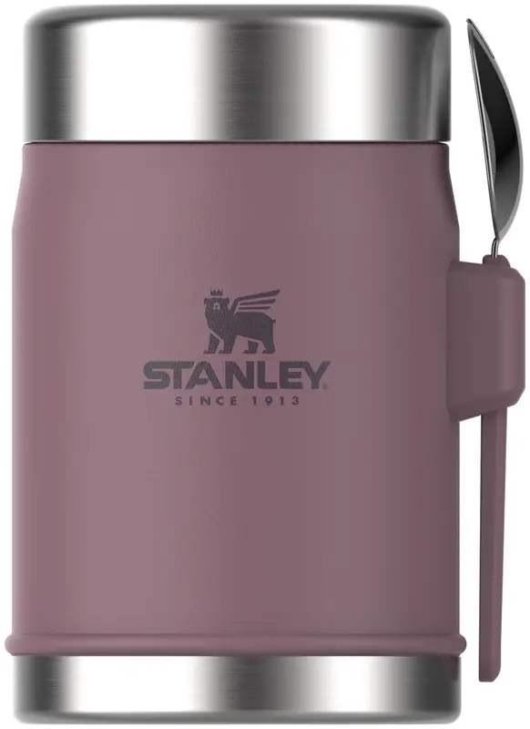 Legendary Food Jar + Spork 0.4l purple smoke