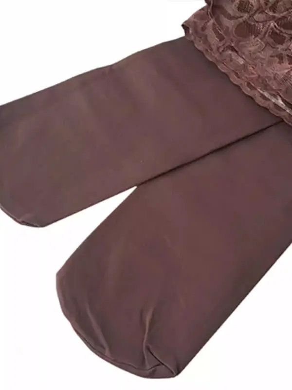 Leggings mit Spitzenbund und Daunenfüllung