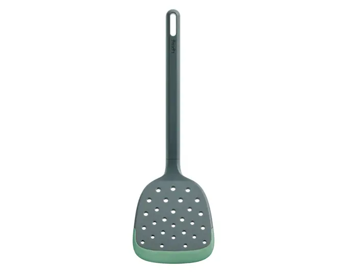 LÉKUÉ Pfannenwender gelocht Silikon 30.6 cm grün