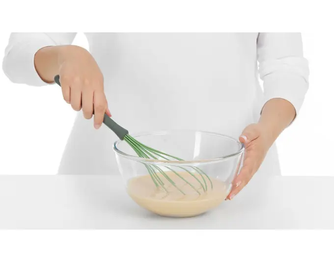 LÉKUÉ Schneebesen Silikon 32 cm grün