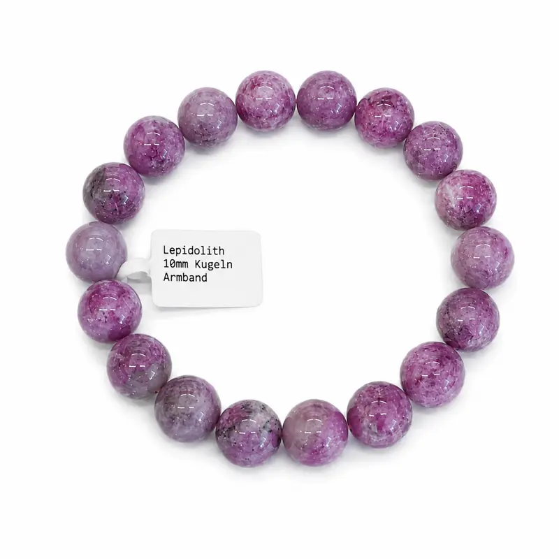 Lepidolith Armband 10mm Kugeln
