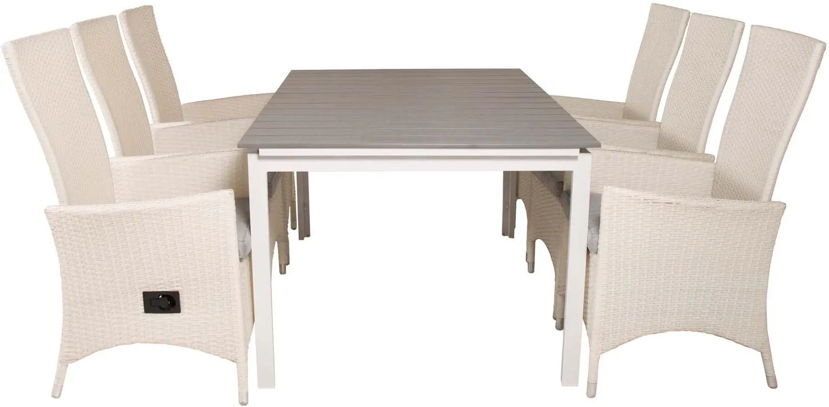 Levels Outdoor-Tischset ausziehbar + Padova 160cm/6St.