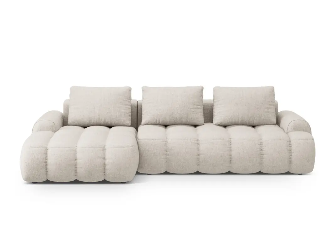Linz Ecksofa links mit Schlaffunktion und Stauraumbox 3 Sitzer 142cm