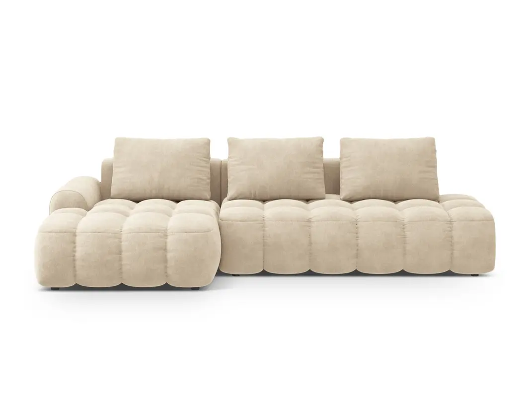 Linz Ecksofa Open end links mit Schlaffunktion und Stauraumbox 3 Sitzer 142cm