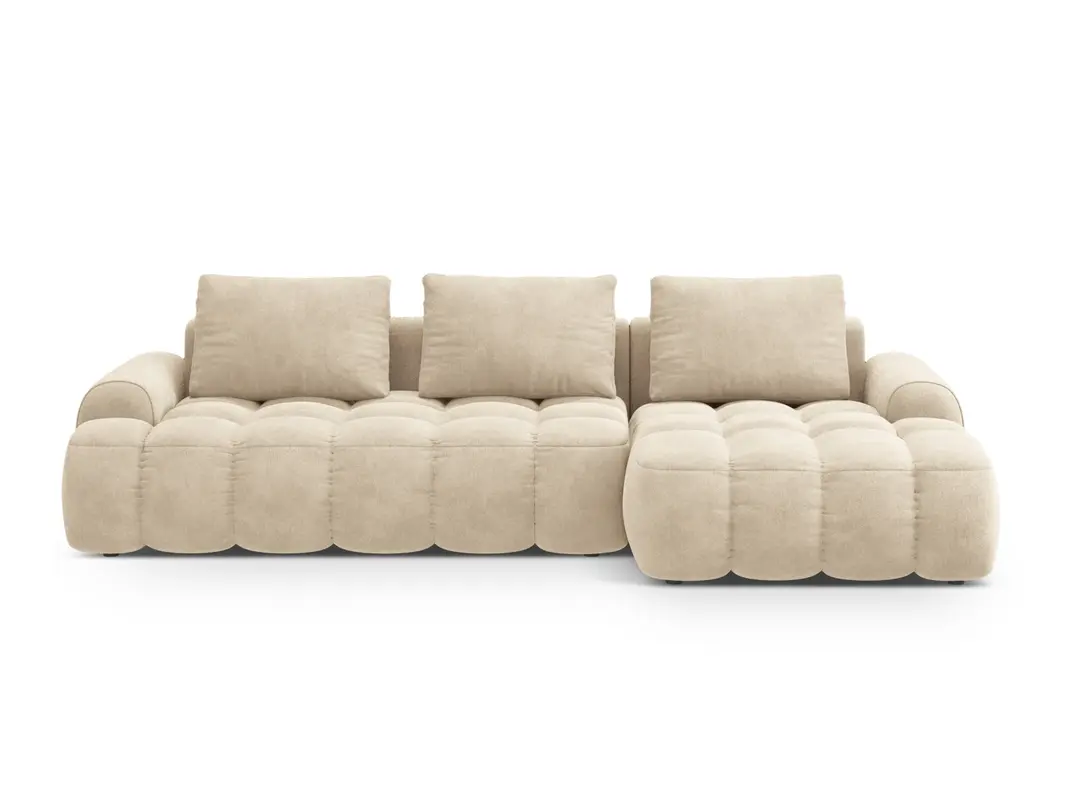 Linz Ecksofa rechts mit Schlaffunktion und Stauraumbox 3 Sitzer 142cm