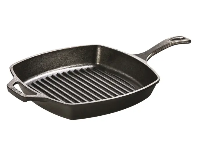 LODGE Grillpfanne eckig Gusseisen 26.6 cm
