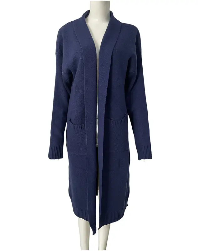 Long Cardigan mit Oversize-Passform und Taschen