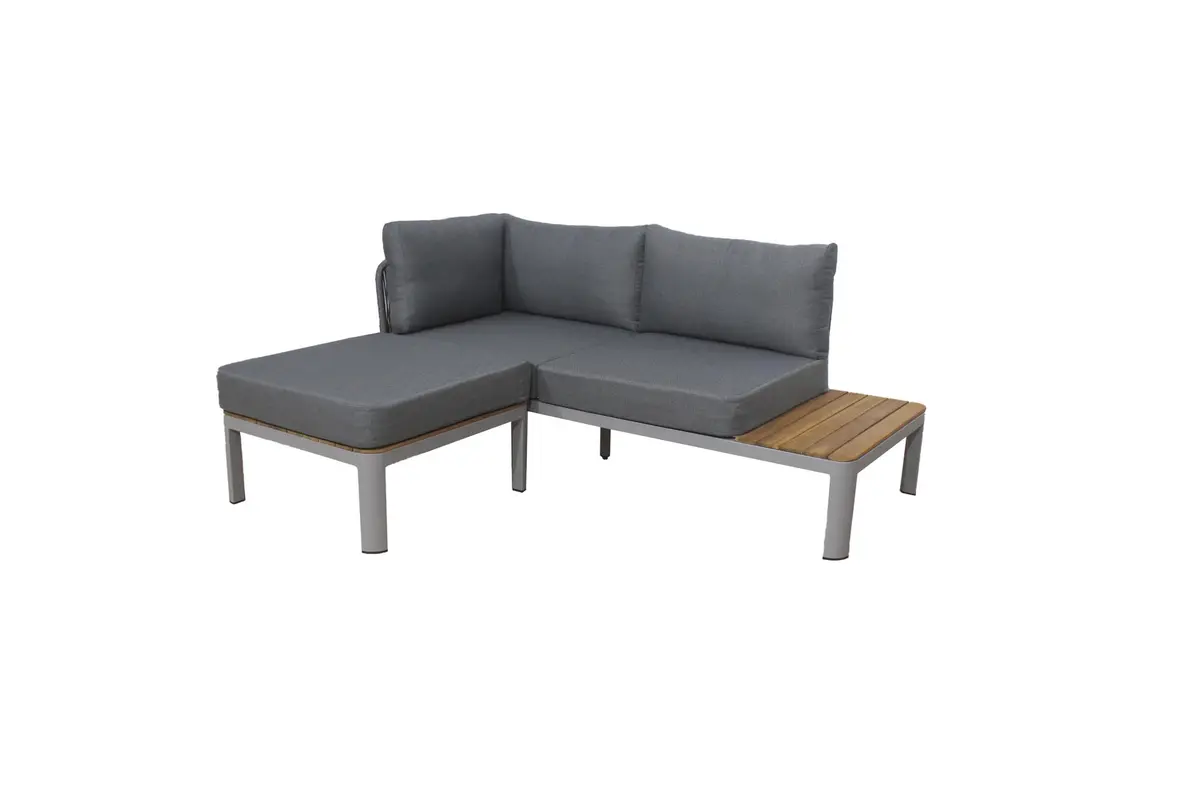 Loungegruppe Madrid - 2er Sofa mit Ablage + Couchtisch