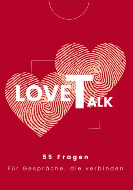 LoveTalk Karten – 55 Fragen für Gespräche, die verbinden, Spiel für Paare