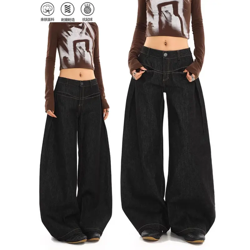 Low-Rise Scissor Cut Jeans für Damen