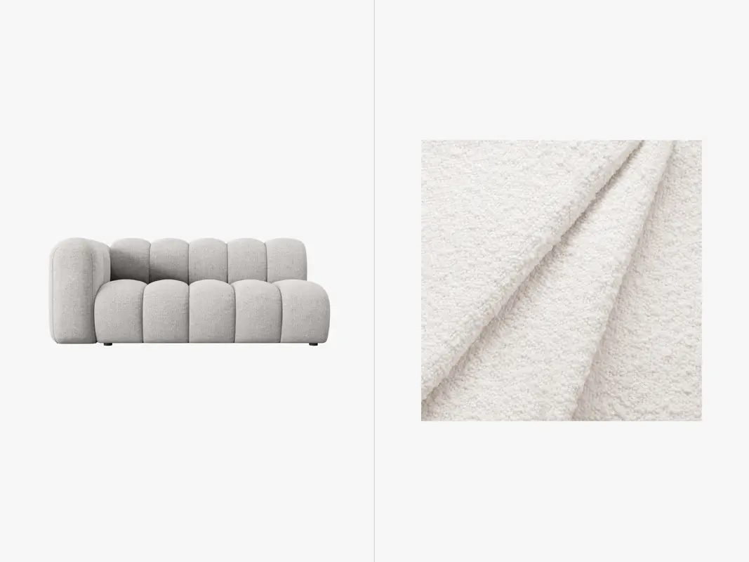 Lupine Boucle Modular Sofa links 3 Sitzer