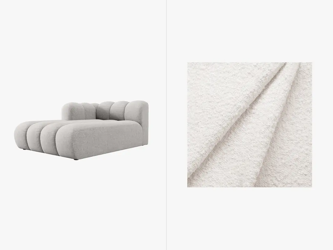 Lupine Sofa Chaise Lounge links 2 Sitzer