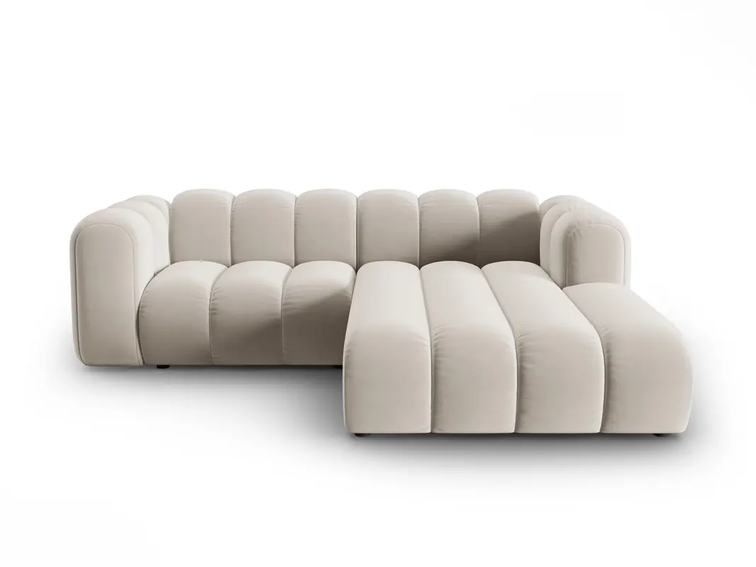 Lupine Velour modulares Ecksofa rechts 3 Sitzer