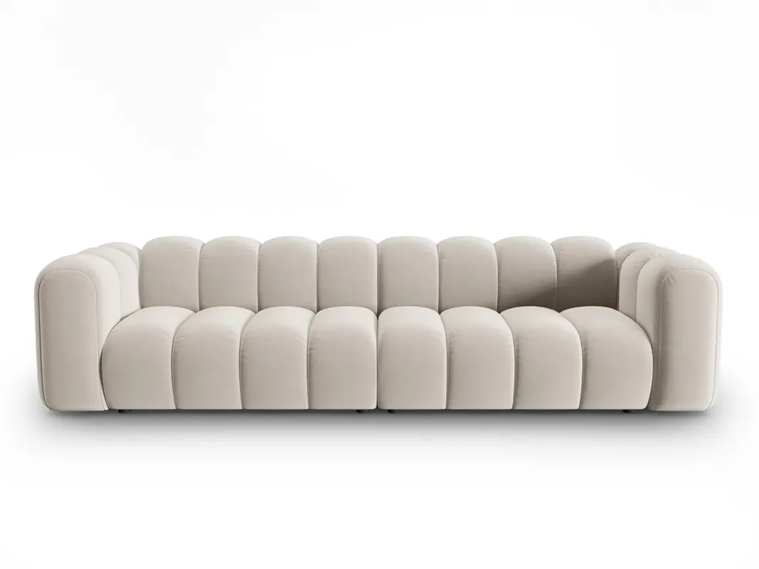Lupine Velour modulares Sofa 4 Sitzer