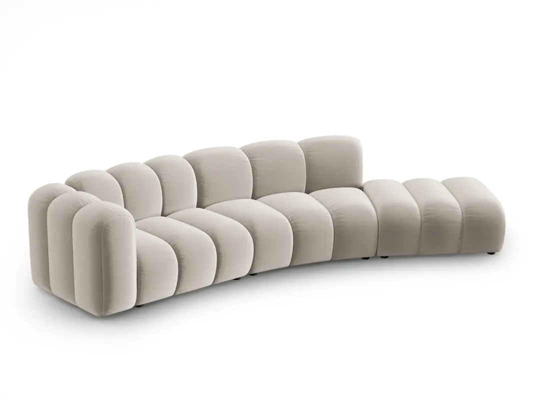 Lupine Velour modulares Sofa rechts 5 Sitzer