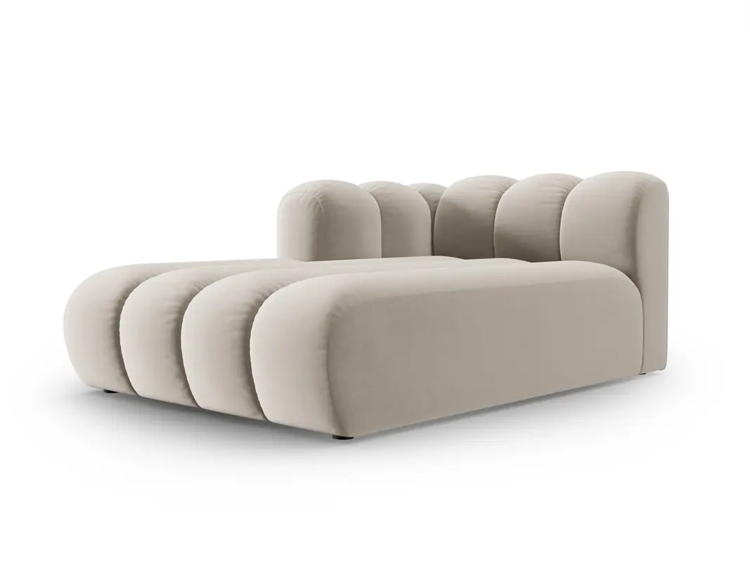 Lupine Velour Sofa Chaise Lounge links 2 Sitzer