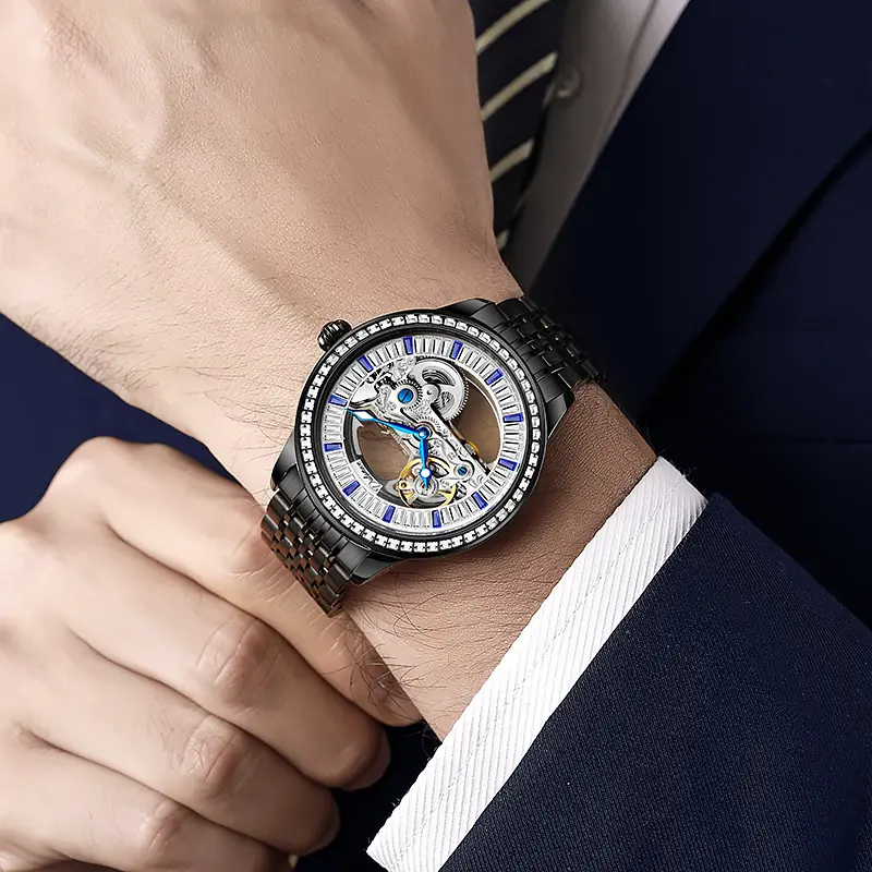 Luxus Zirkonia Mode-Uhr wasserdicht