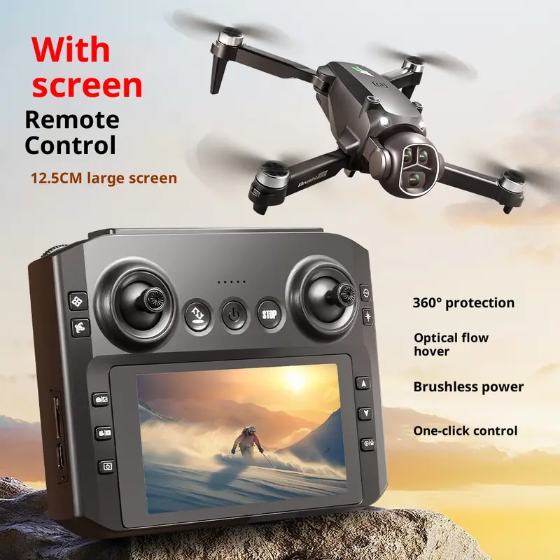 M7 Brushless Drohne mit Bildschirmsteuerung und Dual-Kamera