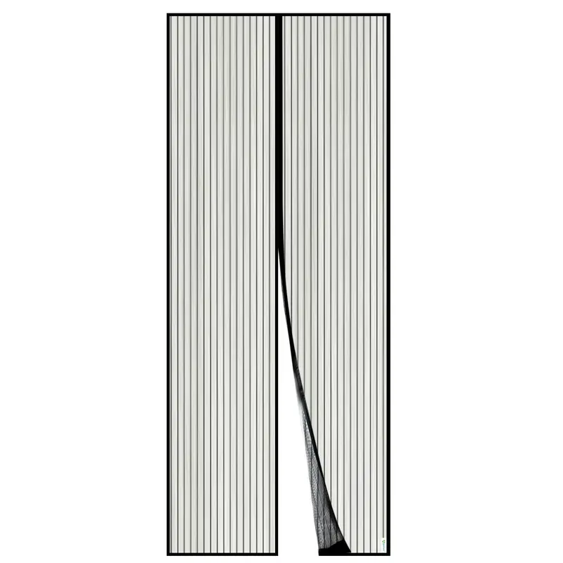 Magnet-Fliegengitter, 70x200 cm Schwarz