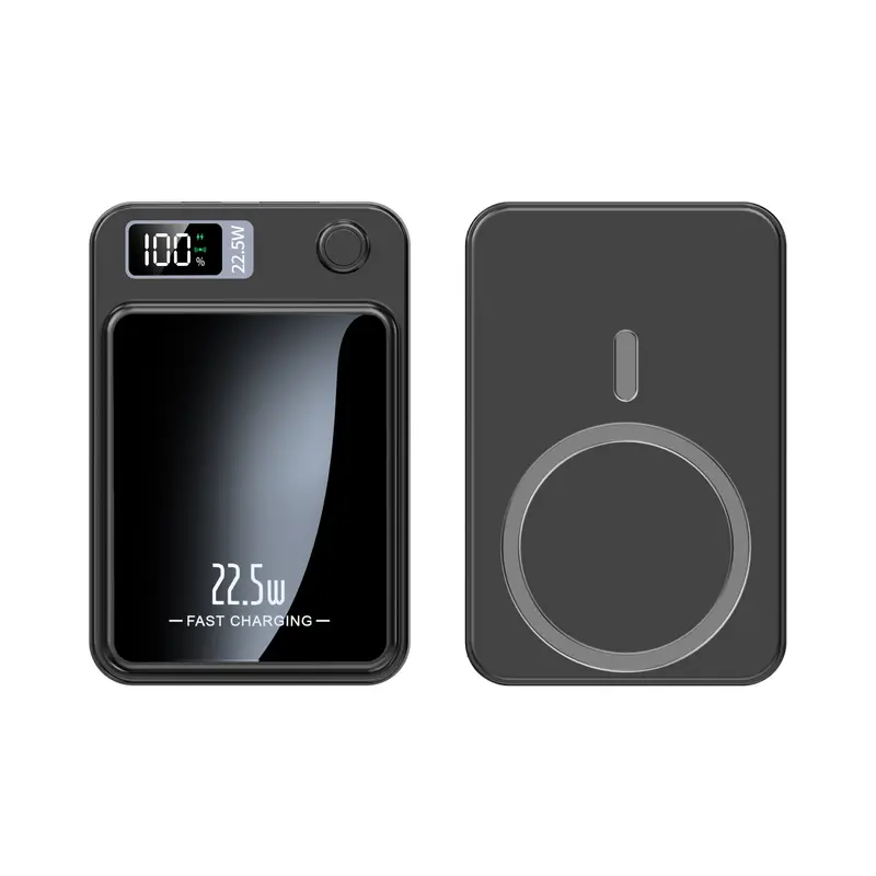 Magnetische Power Bank Schwarz