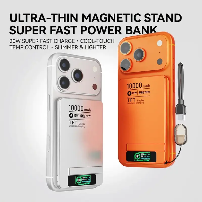 Magnetische Wireless-Powerbank · 10000mAh