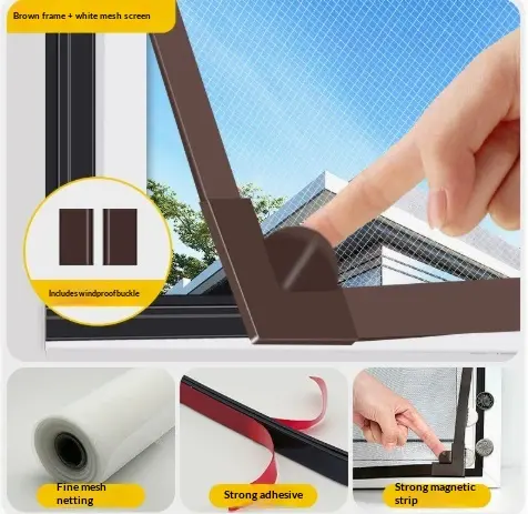 Magnetisches Fliegengitter für Fenster