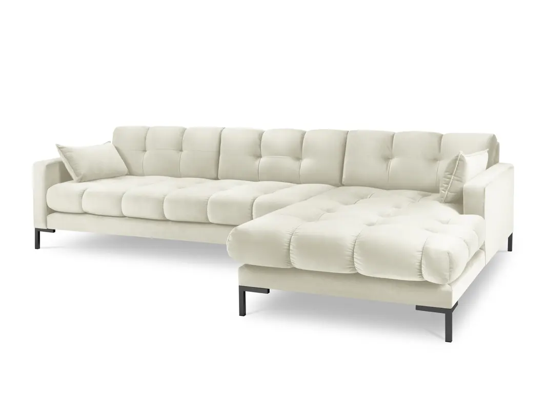 Mamaia Velour Ecksofa rechts 5 Sitzer