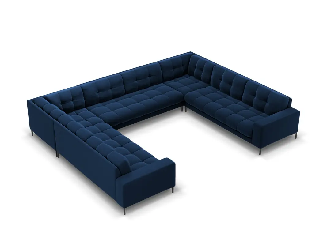 Mamaia Velour Panoramic Sofa 9 Sitzer