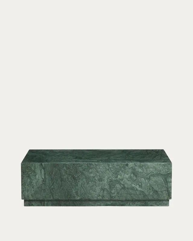 Marmortisch Sorein aus grünem Marmor 100 x 50 cm