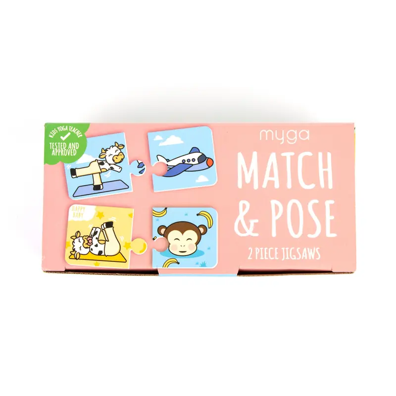 Match & Pose Zweiteilige Puzzlespielkarten Geschenk Kind